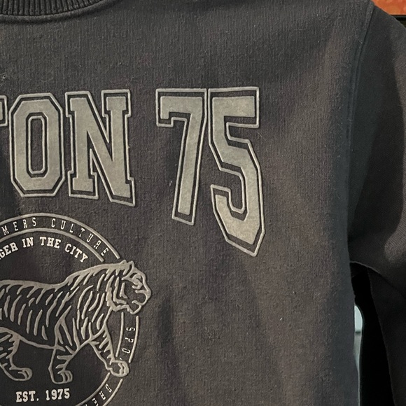 KIDS ZARA NAVY BLUE SWEATSHIRT…SIZE SMALL-Size 7💥 BOSTON 75 ZARA sweatshirt!! - Picture 5 of 9